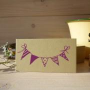 Big Cheery Bunting Olive Wood Stamp Big Cheery Bunting Olive Wood Stamp