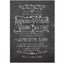 Happy Board Chalk Invitation (Set of 30)