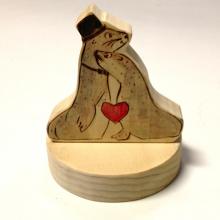 Harbor Seal Bride and Groom Wedding Cake Topper